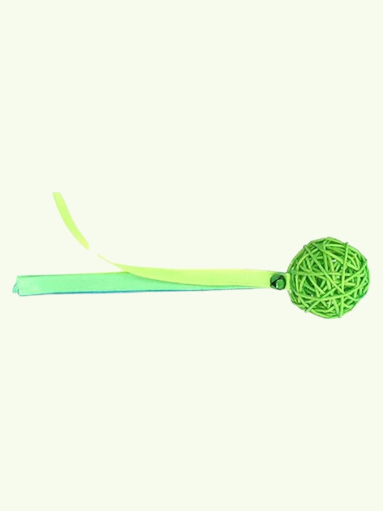 Pelota de madera natural para gatos – Juego ecológico y sin tóxicos
