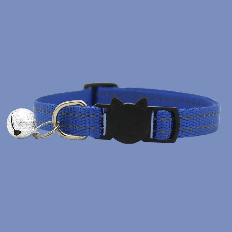 Collar para Gatos con Campana Reflectante Color Azul