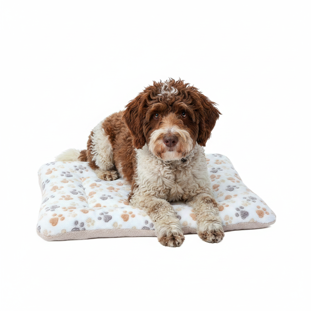 Cama de Algodón para Perros y Gatos de Huellas