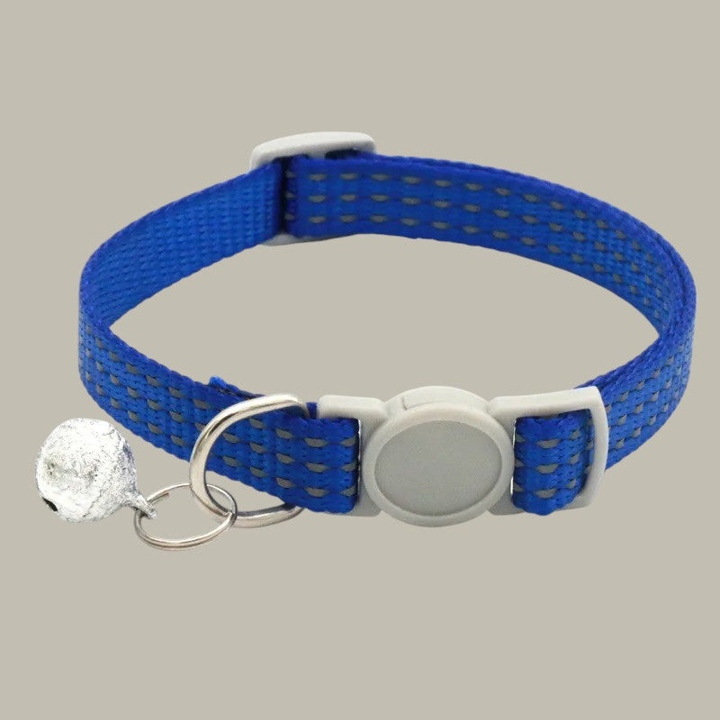 Collar para Gatos con Campana Reflectante Color Azul