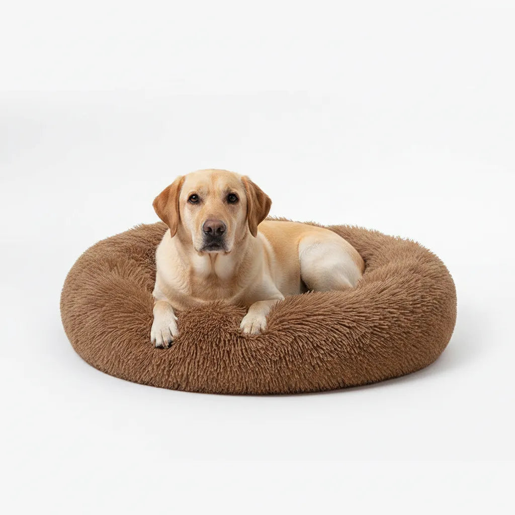 Cama Donut Ultraplana y Suave para Perros y Gatos