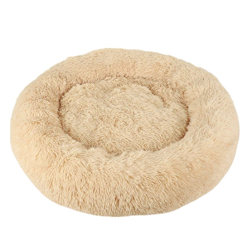 Cama Donut Suave y Acogedora para Perros y Gatos Apricot