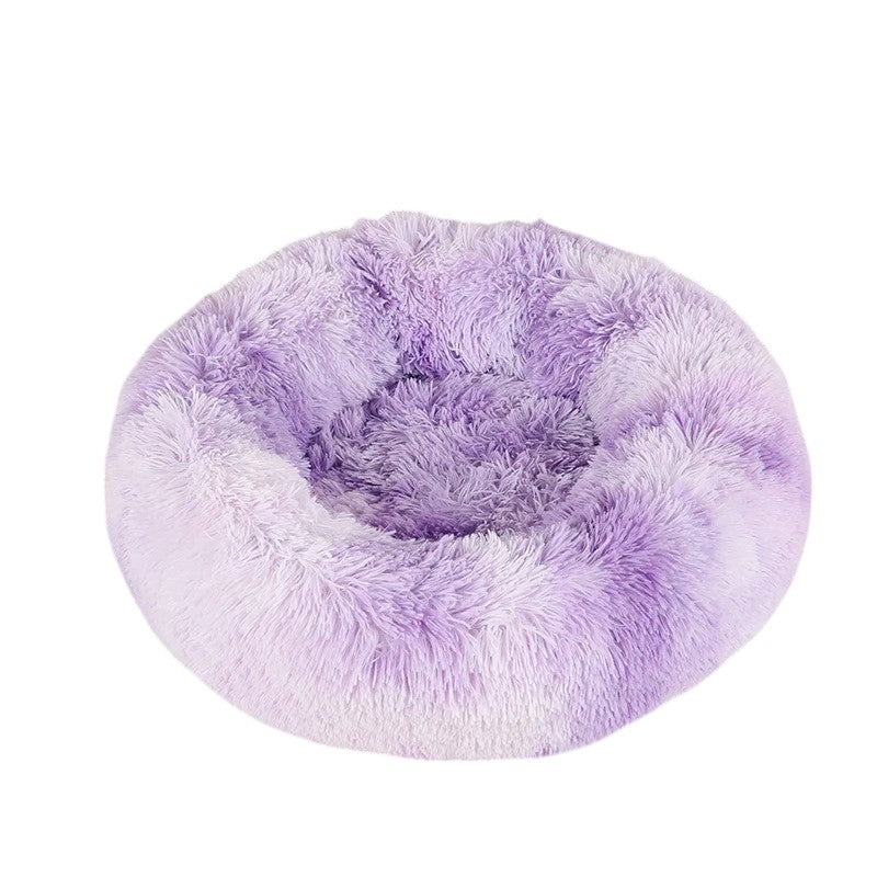 Cama Donut Purple Manchado: Confort y Estilo para tu Mascota