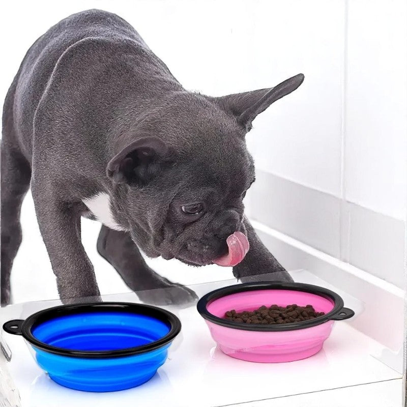 Comedero portátil y plegable para mascotas – ¡Hidratación fácil en cualquier lugar!