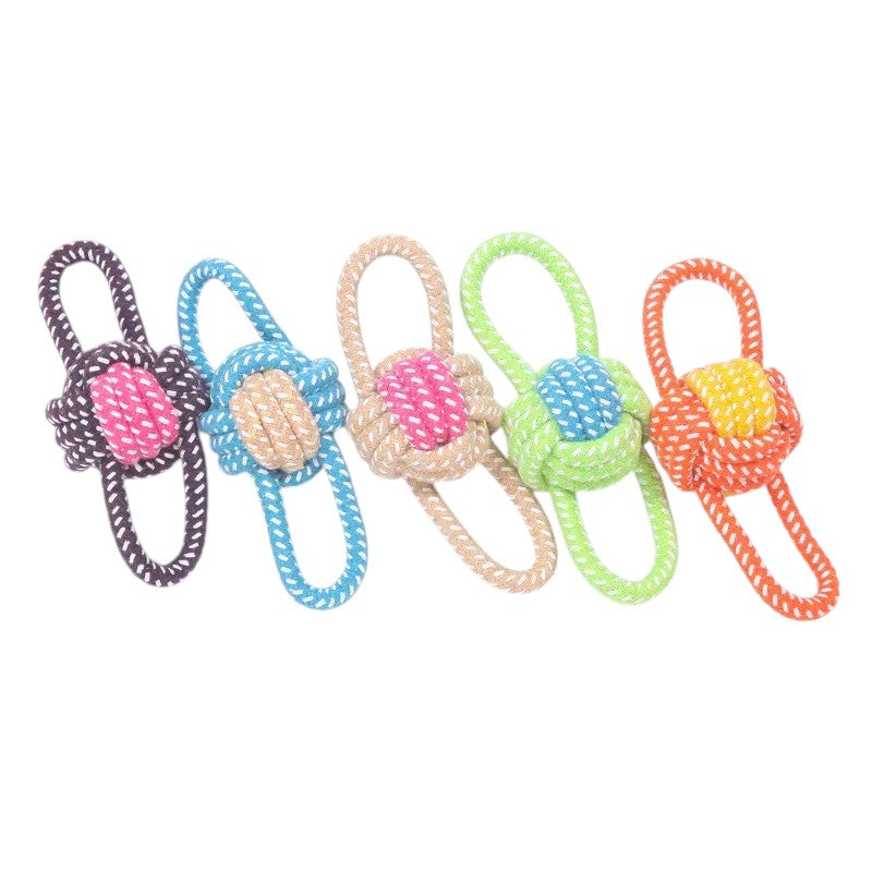 Juguete de cuerda de algodón para perros – Salud dental y diversión