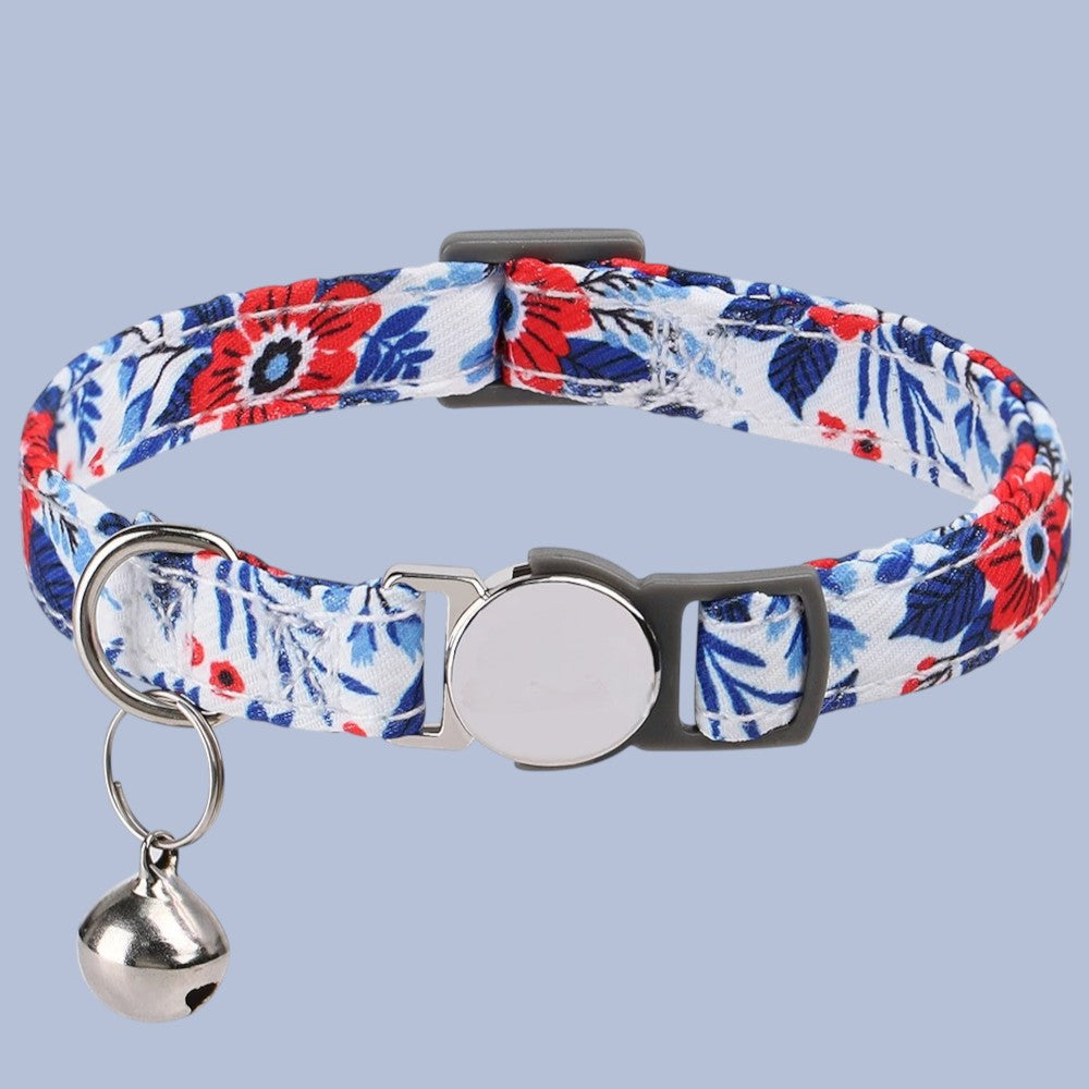 Collar Ajustable con Cascabel para Gatos y Perros Pequeños