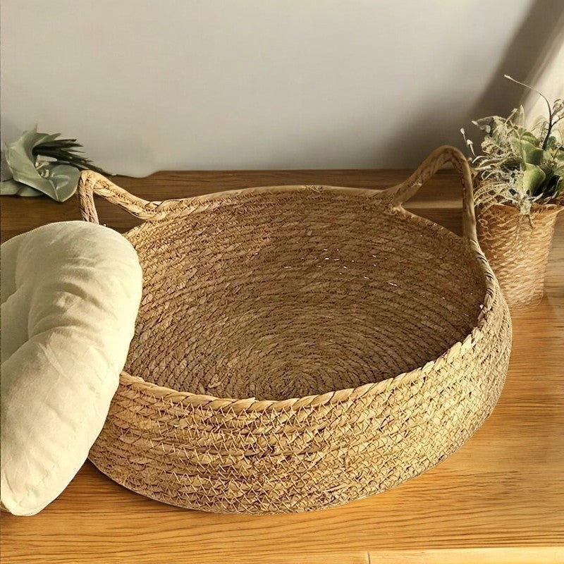Cama Para Gatos Natural de Rafia