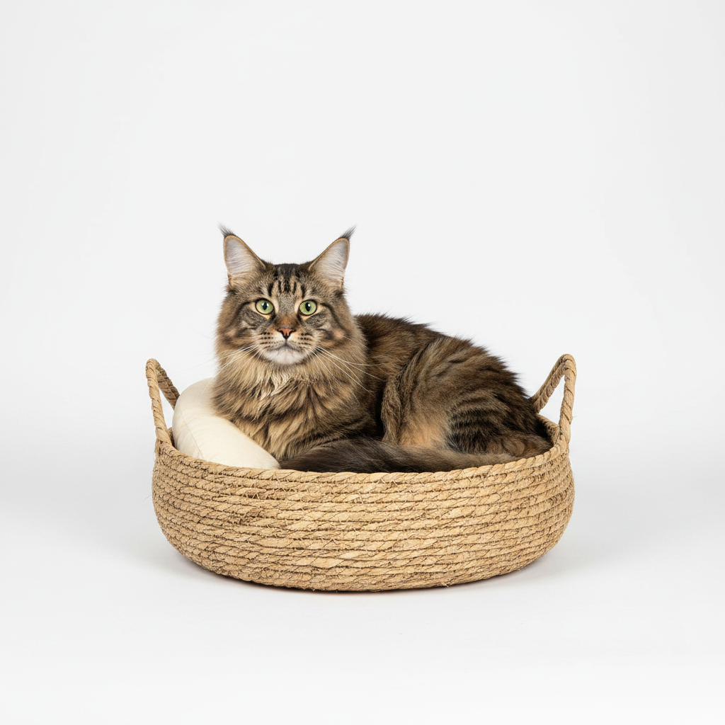 Cama Para Gatos Natural de Rafia
