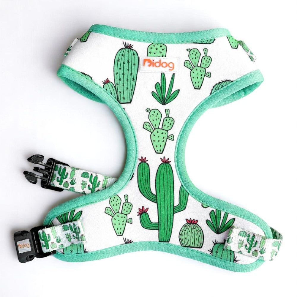 Arnés Ajustable con Estampado de Cactus para Perros y Gatos