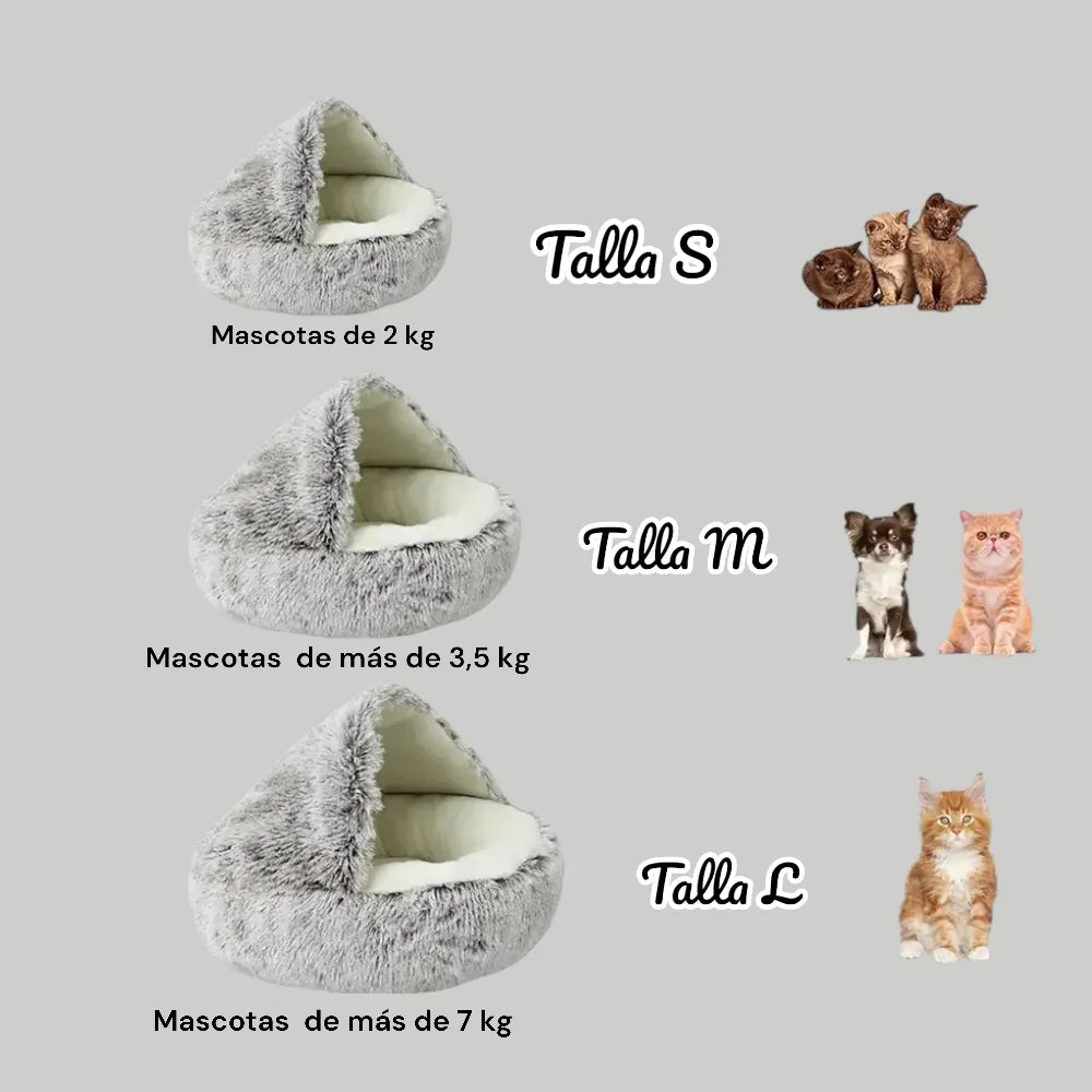 Cama para Gatos y Perros Donut Calmante