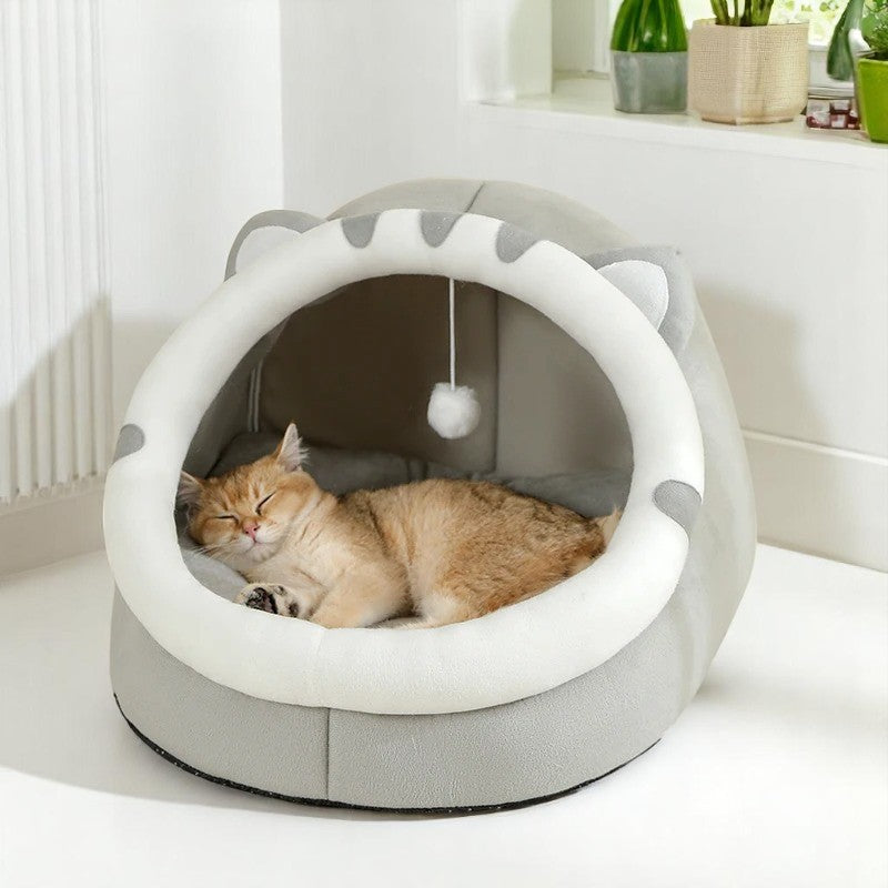 Camita de Algodón 100% para Perros y Gatos – Sueño Cómodo y Saludable