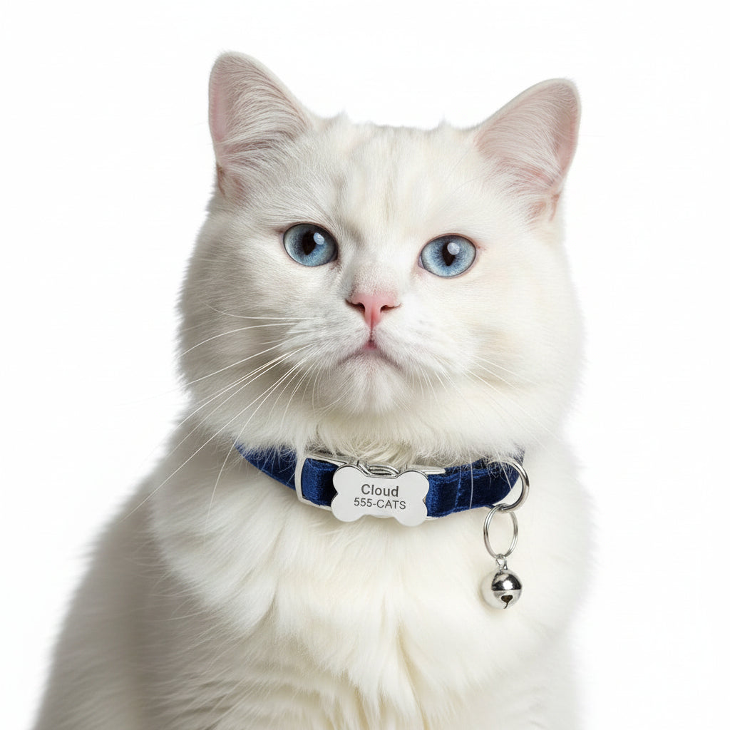 Collar para Perros y Gatos con Cascabel de Rayas Rojo