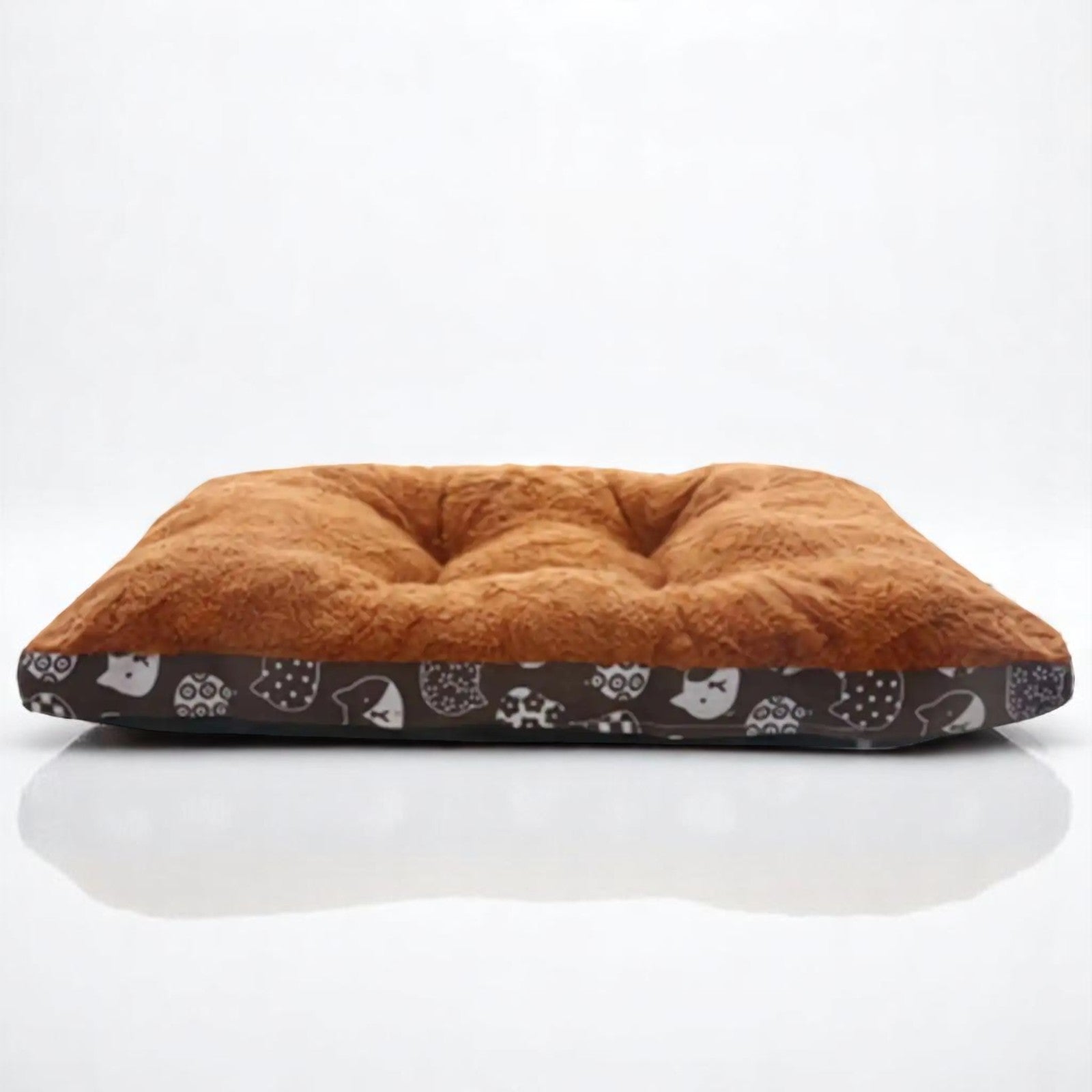 Cama Café de Algodón Ultrasuave para Perros y Gatos