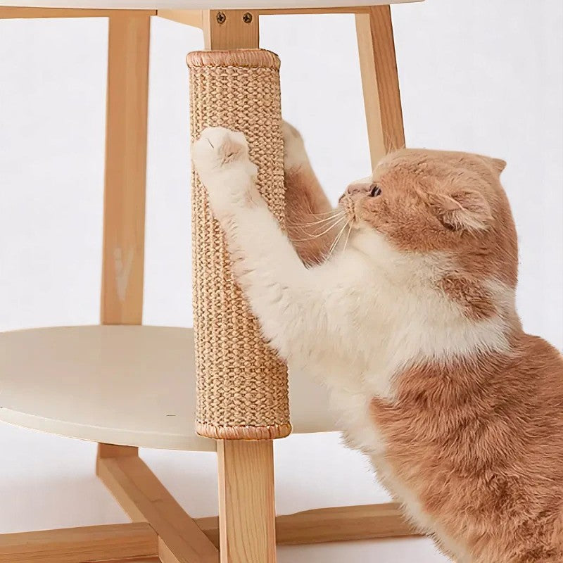 Rascador de sisal natural para gatos – Protege tu hogar y cuida a tu felino