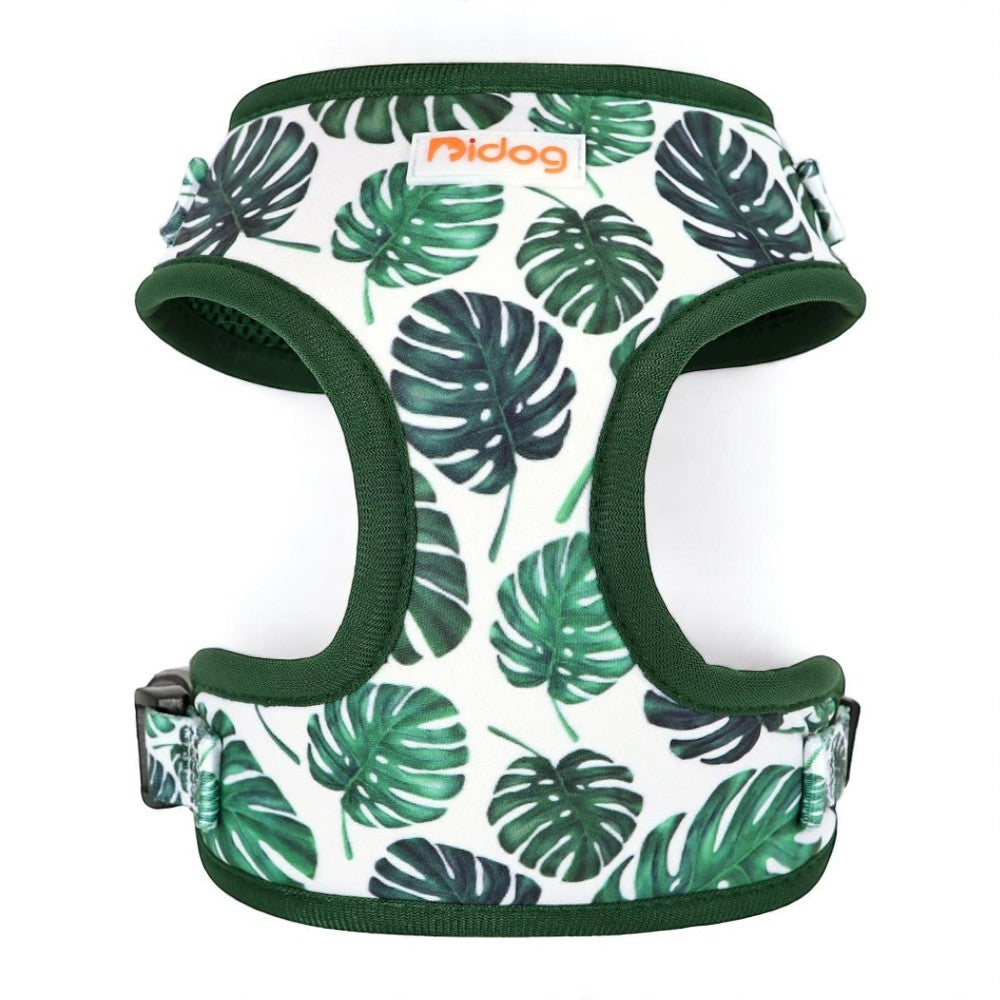 Arnés Ajustable para Perros y Gatos con Estampado de Monstera