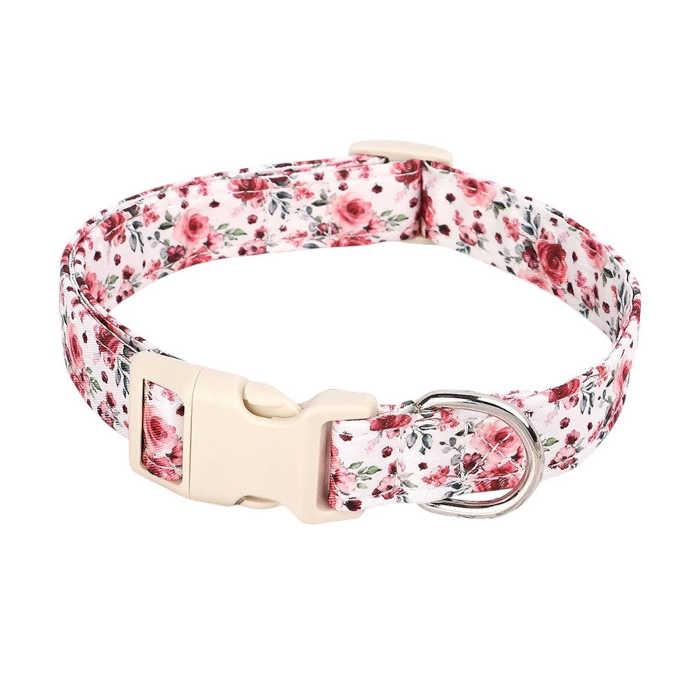 Collar Rosa con Flores para Perros – Dale Estilo y Seguridad
