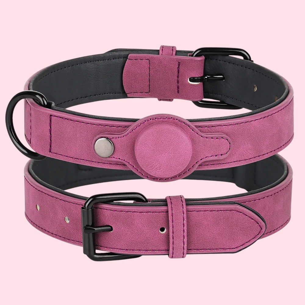 Collar para Perros con GPS Antipérdida de Cuero PU – Seguridad y Estilo