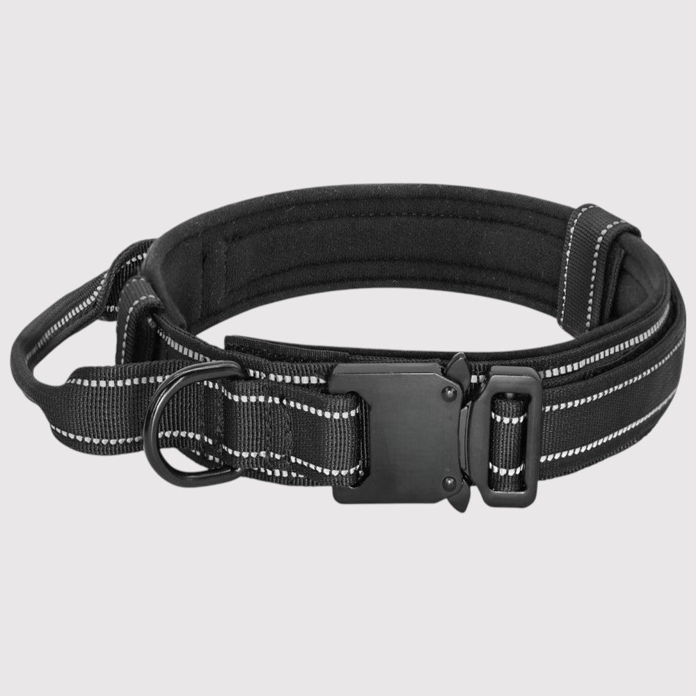 Collar Militar de Nylon con Asa de Control para Perros Medianos y Grandes