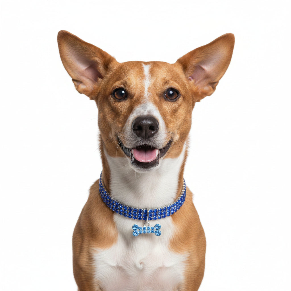Collar de brillantes para perros y gatos – Elegancia y seguridad en cada paseo