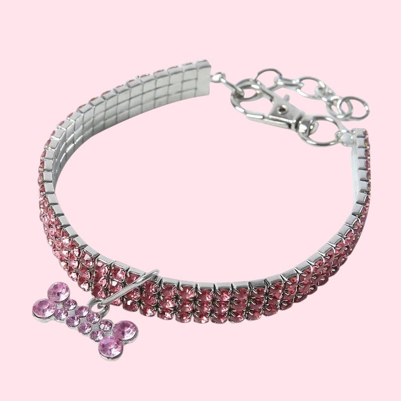 Collar de brillantes para perros y gatos – Elegancia y seguridad en cada paseo